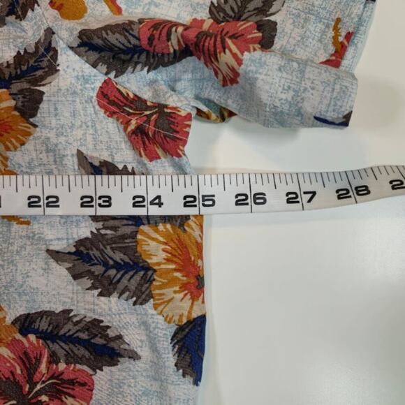 Cremieux Classics Mens Supima Cotton Shirt Size XL Blue Floral Casual Preppy - Picture 4 of 7